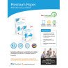 Papel Xerox Premium Azul Tamaño Carta 97% Blancura 75 gr Caja C/5000 hojas