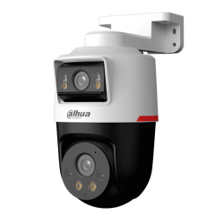 Cámara IP PT dual de 2MP+2MP Lente 3.6, WizColor, SMD Plus, Protección perimetral, Hasta 30 m, Iluminador dual inteligente, Audi