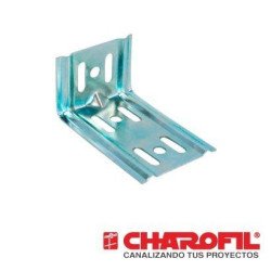 Ménsula económica, para montaje en pared, para anchos de charola de 100mm, con acabado Electro Zinc