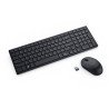 Teclado DELL KM555, Tamaño completo (100%), Inalámbrico, RF inalámbrico + bluetooth, Plunger key switch, Negro, Ratón incluido