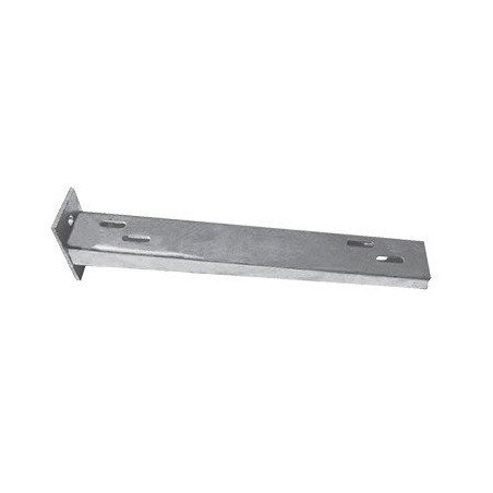 Ménsula Unicanal, 300mm, con acabado Electro Zinc
