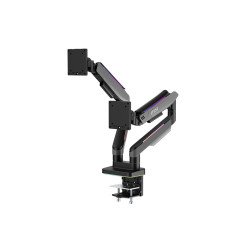 Soporte para doble monitor MSI MPG MT201DR, Abrazadera/Ojal, 20 kg, 43.2 cm (17"), 88.9 cm (35"), 100 x 100 mm, Negro