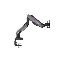 Soporte para doble monitor MSI MPG MT201DR, Abrazadera/Ojal, 20 kg, 43.2 cm (17"), 88.9 cm (35"), 100 x 100 mm, Negro