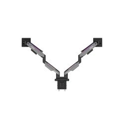 Soporte para doble monitor MSI MPG MT201DR, Abrazadera/Ojal, 20 kg, 43.2 cm (17"), 88.9 cm (35"), 100 x 100 mm, Negro