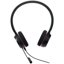 Diadema Jabra Evolve 20, Alámbrico, 150 - 7000 Hz, Oficina/Centro de llamadas, 132 g, Auriculares, Negro