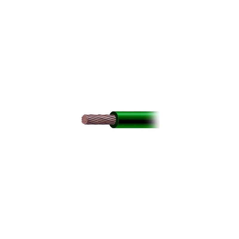 Cable de Cobre Recubierto THW-LS Calibre 4 AWG 19 Hilos Color Verde (100 metros)