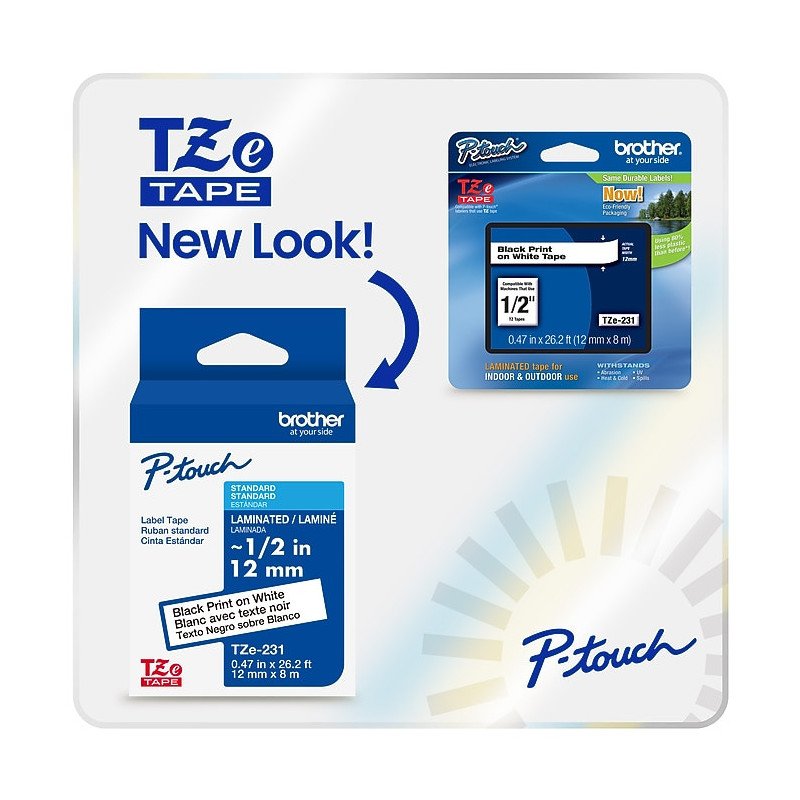 Cinta rotuladora Brother TZe-451G, Negro sobre rojo, TZ, Filipinas, 5 Año(s), Brother, 2.4 cm