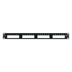 Patch Panel MAX Modular, de 24 Puertos, Plano, 1UR
