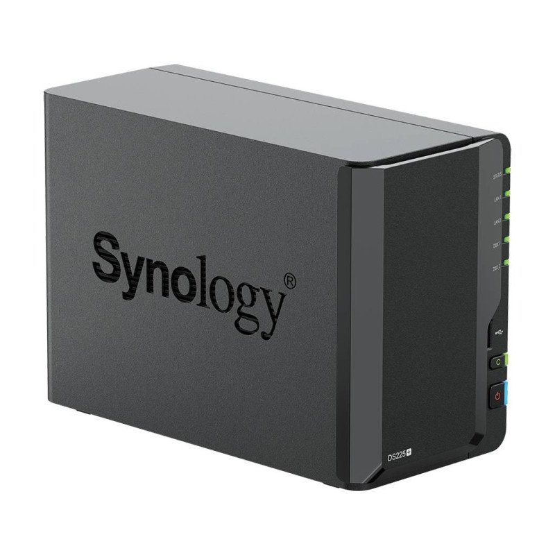 Servidor NAS marca Synology modelo DS225+ 16 Bahías,