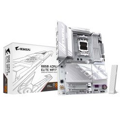 Tarjeta madre Gigabyte B850 A elite wf7 ICE, socket AMD AM5, DDR5 8200 MT/s, wifi 7, BT 5.4, ATX, gamer