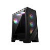 Gabinete MSI MAG FORGE 120A AIRFLOW, Midi Tower, PC, Negro, Transparente, ATX, Micro ATX, Mini-ITX, Red, Yeso, Juego