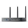 Router TP-Link Omada ER706W, Doble banda (2,4 GHz / 5 GHz), Ethernet, Negro, Enrutador de escritorio / poste