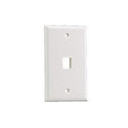 Placa de pared vertical, salida para 1 puerto - Marfil