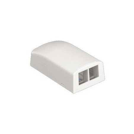 Caja de montaje en superficie para 2 módulos - Marfil