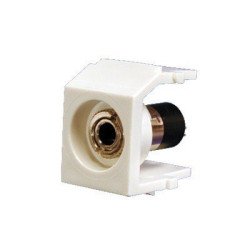 Módulo acoplador stereo de 3.5 mm - Blanco Mate
