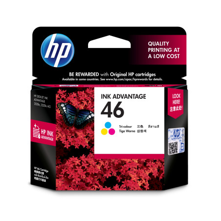 HP 46 Tri-color Ink Cartridge HP 46 Tri-color Ink Cartridge