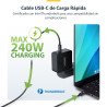 Cable Thunderbolt 5 de 3m - 80Gbps hasta 120Gbps - PD 240W - 8K 60Hz