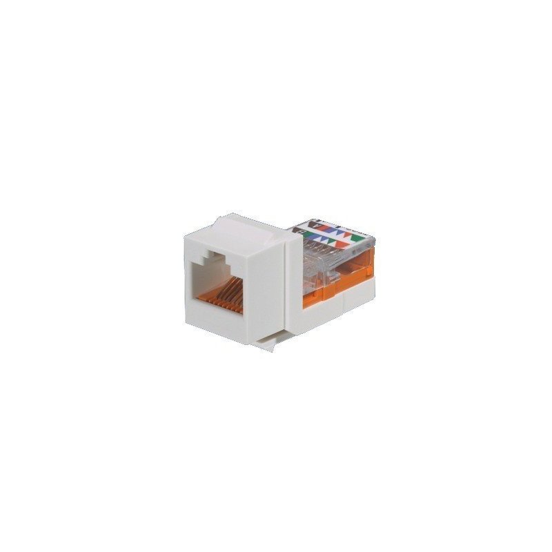 Módulo Jack Leadframe, keystone, Categoría 5e, de 8 posiciones y 8 cables - Marfil