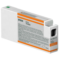Cartucho Epson T636 UltraChrome HDR naranja, para Stylus Pro 7900 9900 9700 7700 7890 WT7900 9890. 700 ml.