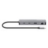 Hub Alámbrico Manhattan 190459, USB 3.2 Gen 1 (3.1 Gen 1) Type-C, 100 W, 10,100,1000 Mbit/s, Gris, Space Grey