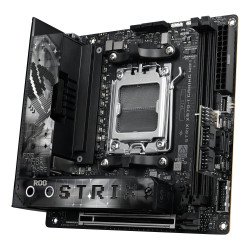 Tarjeta madre ASUS ROG STRIX X870-I GAMING WIFI, AMD, socket AM5, Ryzen 7000, 8000, 9000 Series, DDR5-SDRAM, 96 GB, DIMM