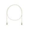 Cable de parcheo UTP Categoría 5e, con plug modular en cada extremo - 1 m. - Blanco mate
