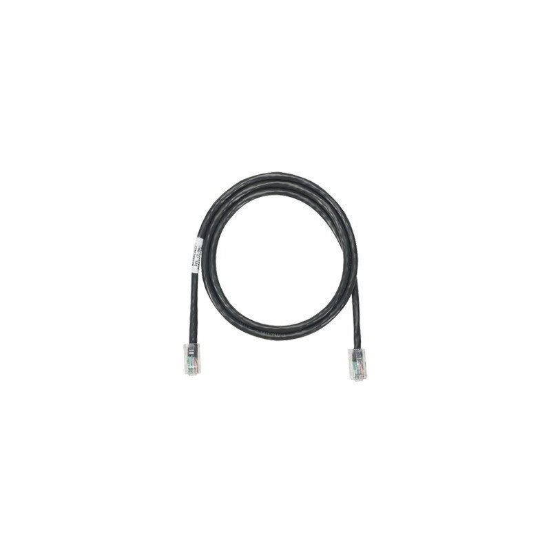 Cable de parcheo UTP Categoría 5e, con plug modular en cada extremo - 1.5 m. - Negro