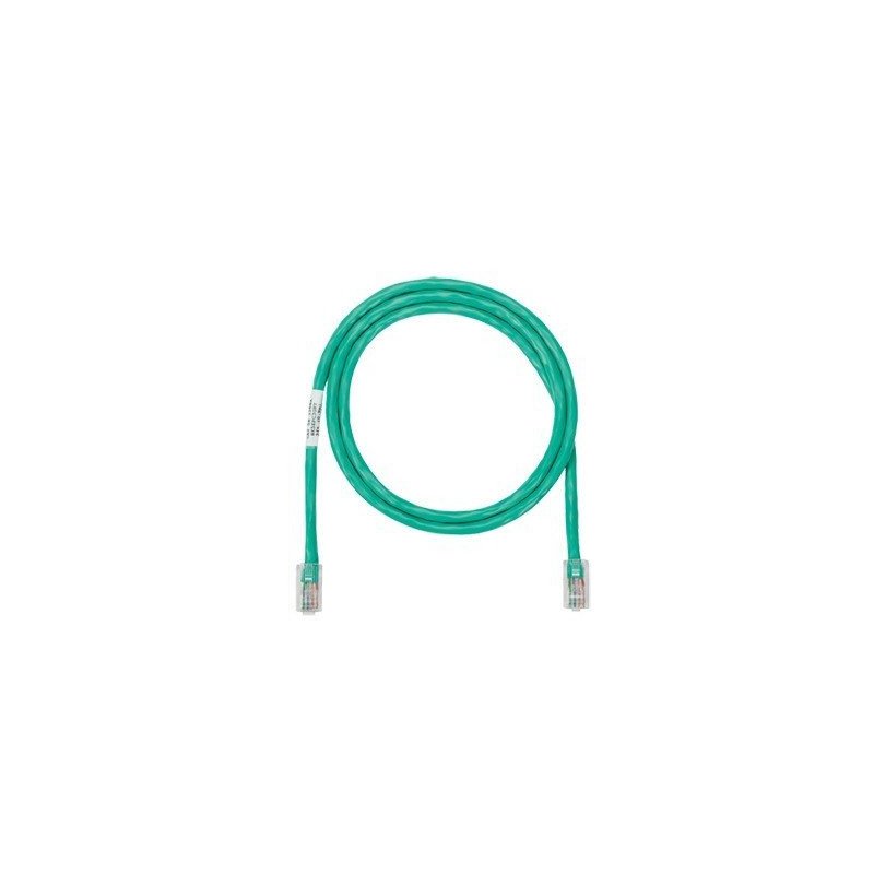 Cable de parcheo UTP Categoría 5e, con plug modular en cada extremo - 1.5 m. - Verde