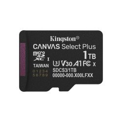 MicroSDXC Clase 10 Kingston Technology Canvas Select Plus Gen3, 1 TB, UHS-I, 150 MB/s, Class 3 (U3)