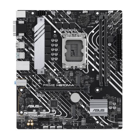 Tarjeta madre Asus PRIME H610M-A Intel s-1700 14a gen, 2x DDR5 4800, HDMI, DP, VGA, 2x m.2, 2x USB 3.2, micro ATX