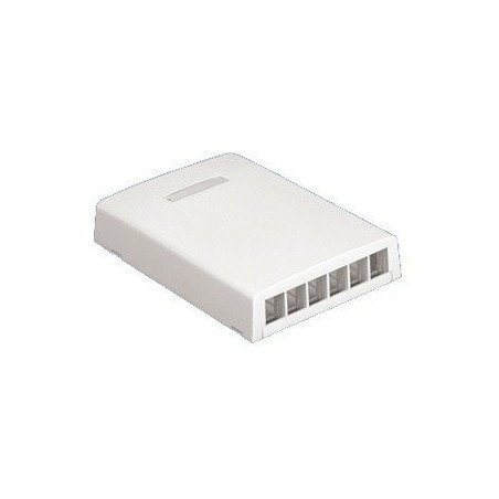 Caja de montaje en superficie para 6 módulos - Blanco