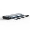 Hub USB tipo C 7 en 1 (UH7020C) Conector 1*USB tipo C, 7 puertos, Interfaz de vídeo 1*HDMI 4K a 60 Hz
