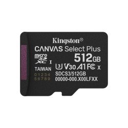 MicroSDXC MEMORIA KINGSTON 512 GB Canvas Select Plus Gen3 150R w/o ADP