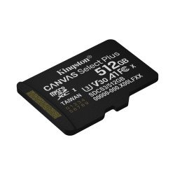 MicroSDXC MEMORIA KINGSTON 512 GB Canvas Select Plus Gen3 150R w/o ADP
