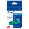 Cinta Brother TZE-741, Negro sobre verde, TZe, 1.8 cm, 8 m