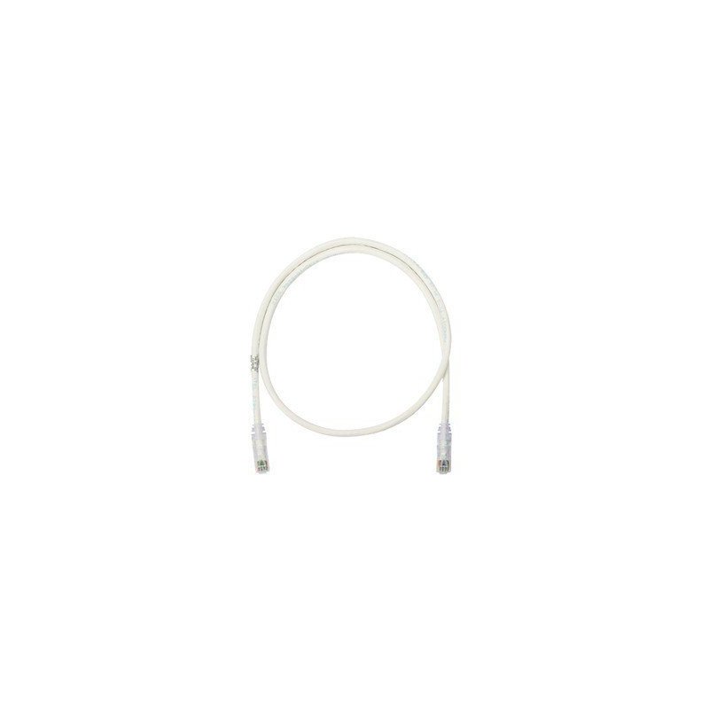Cable de parcheo UTP Categoría 6, con plug modular en cada extremo - 3 m. - Blanco mate