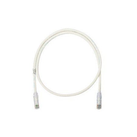 Cable de parcheo UTP Categoría 6, con plug modular en cada extremo - 4.3 m. - Blanco mate