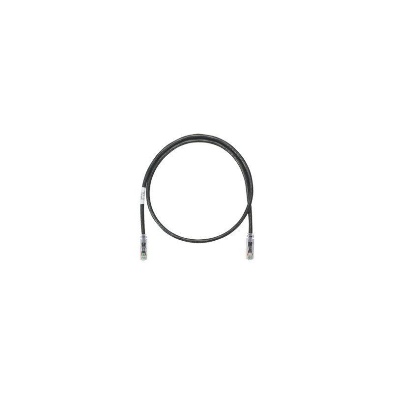 Cable de parcheo UTP Categoría 6, con plug modular en cada extremo - 1 m. - Negro