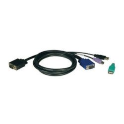 Cable KVM Tripp-Lite B042 - 3, 05 m, VGA (D-Sub), Macho/Macho