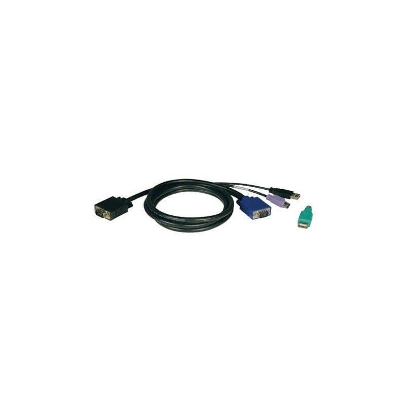 Cable KVM Tripp-Lite B042 - 3, 05 m, VGA (D-Sub), Macho/Macho