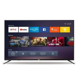 Televisión LED Ghia netflix UHD 65 pulg 4k 3 HDMI, 2 USB, RCA, óptico,
