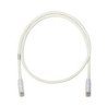 Cable de parcheo UTP Categoría 6, con plug modular en cada extremo - 1 m. - Blanco mate