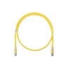 Cable de parcheo UTP Categoría 6, con plug modular en cada extremo - 1 m. - Amarillo