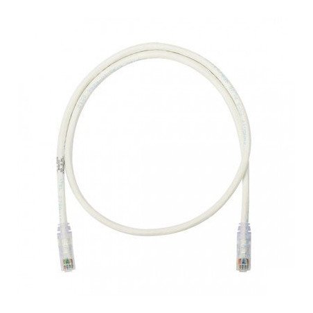 Cable de parcheo UTP Categoría 6, con plug modular en cada extremo - 1.5 m. - Blanco Mate