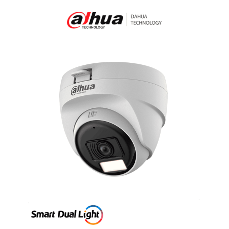 Cámara Domo de 2 Megapíxeles, HDCVI X Plus, Lente de 2.8 mm Apertura Hasta 100°, Iluminación Dual Inteligente Hasta 25Mts con IR