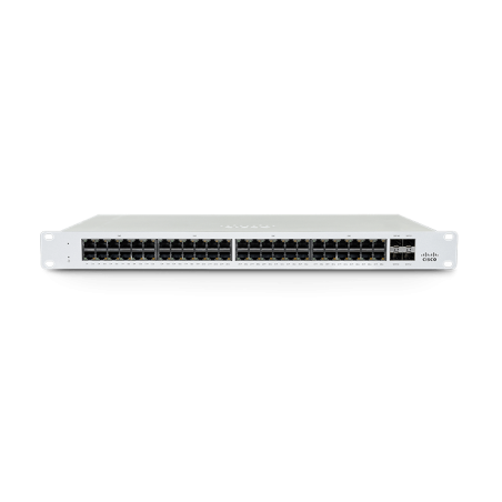 Cisco Meraki MS MS130-48X-HW 48 Puertos Gestionable Conmutador Ethernet, Gigabit Ethernet, 2.5 Gigabit Ethernet, 10/100/1000Base