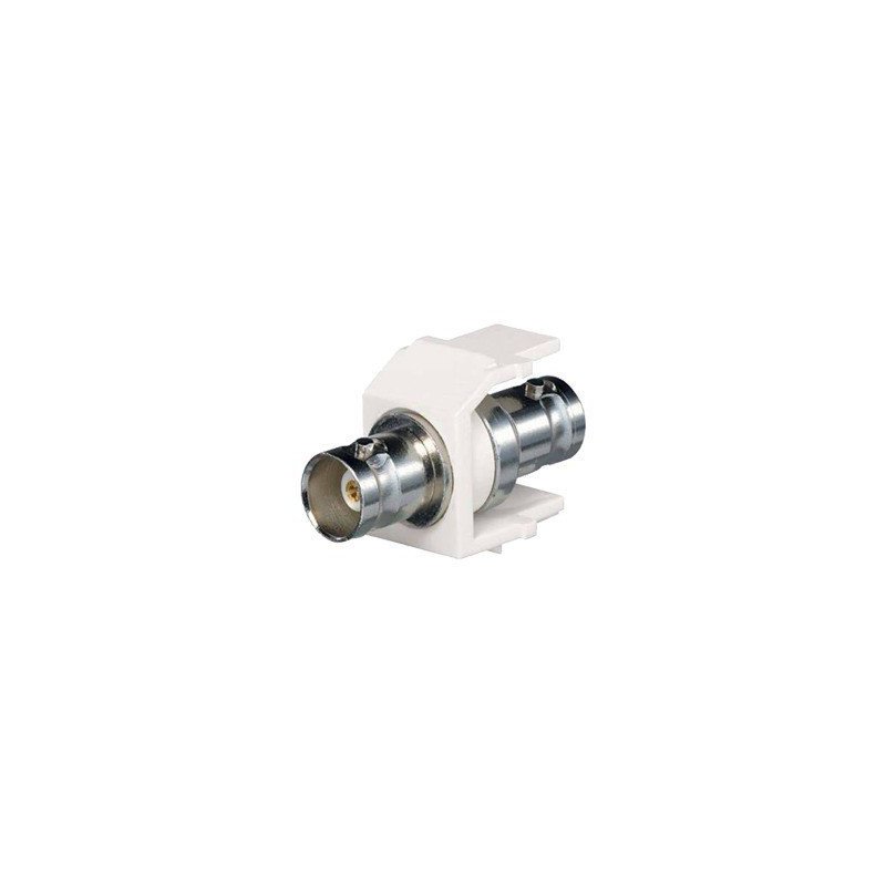 Módulo acoplador BNC de 50 OHMS - Blanco Mate