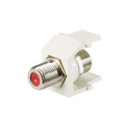 Módulo acoplador coaxial tipo F de 75 ohms - Blanco