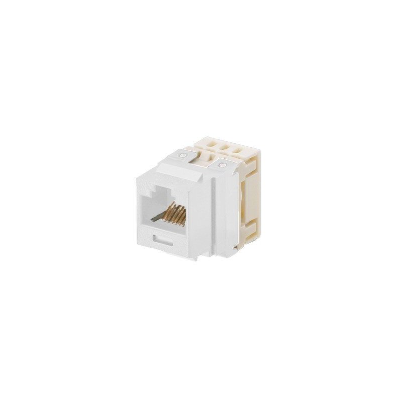 Módulo Jack Punchdown, keystone, Categoría 5e, de 8 posiciones y 8 cables - Marfil