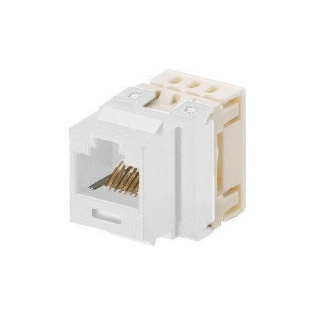 Módulo Jack Punchdown, keystone, Categoría 5e, de 8 posiciones y 8 cables - Marfil